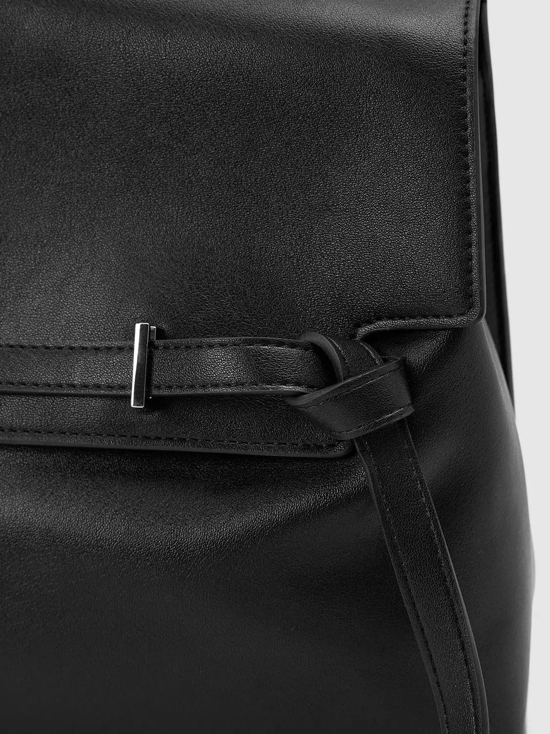 Buckle Flap Top Handle Satchel Shoulder Bag