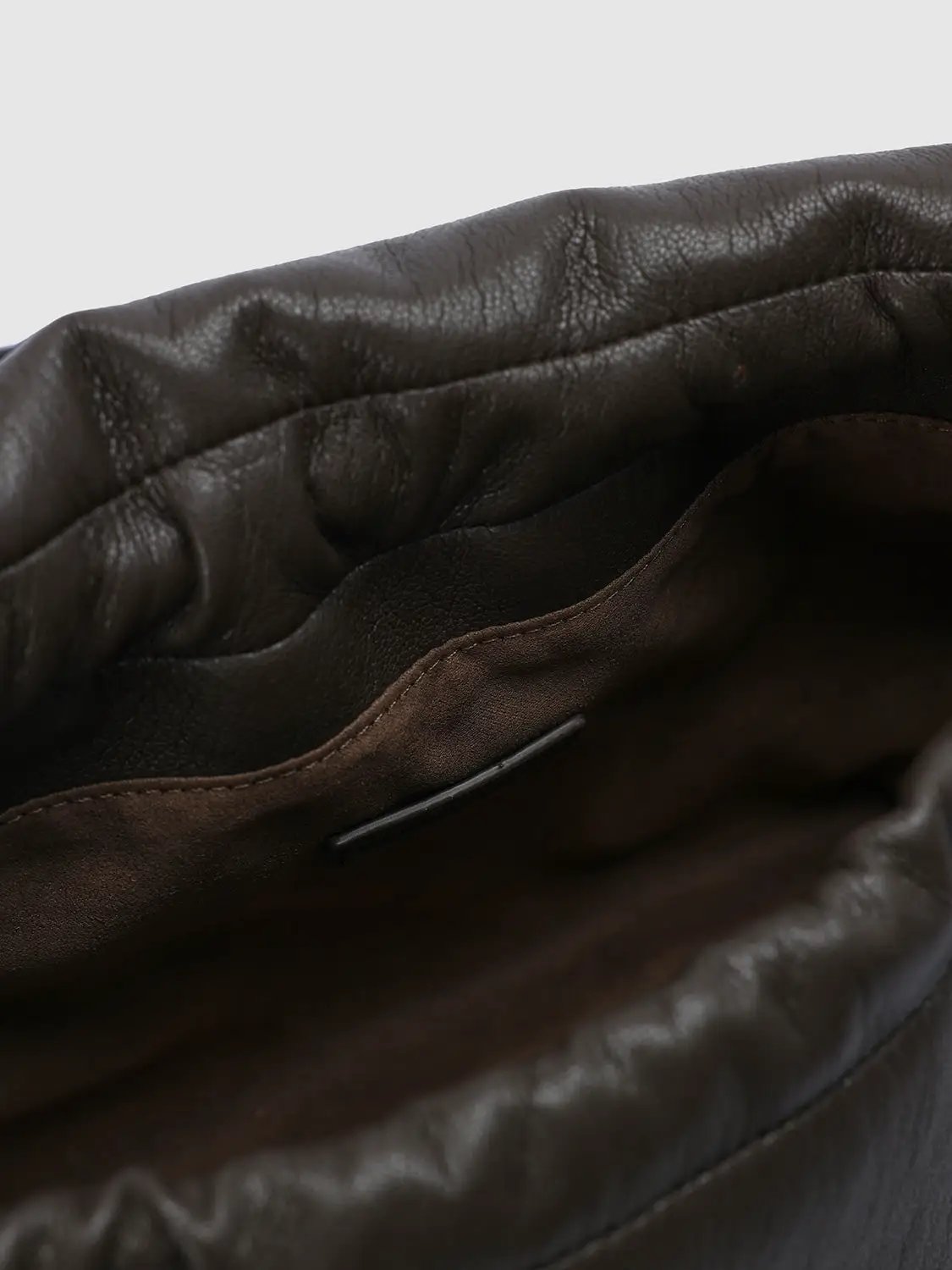 Gathered Braided Strap Textured Shell Shoulder Bag