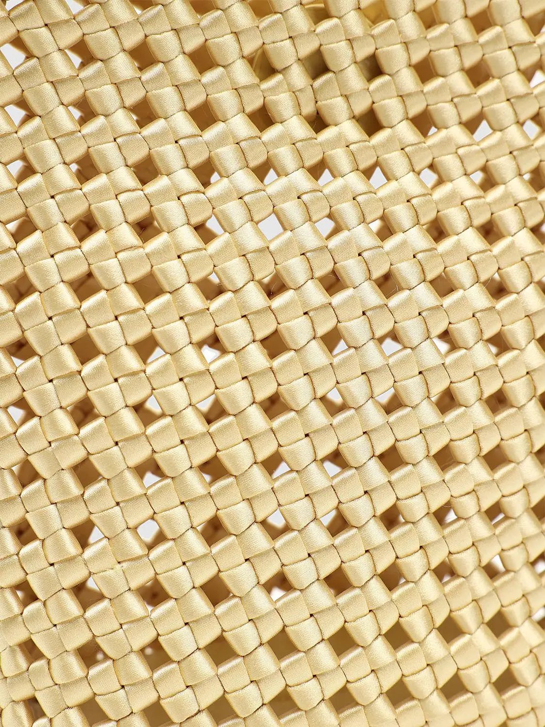 Straw Crochet Square Handle Shoulder Bag