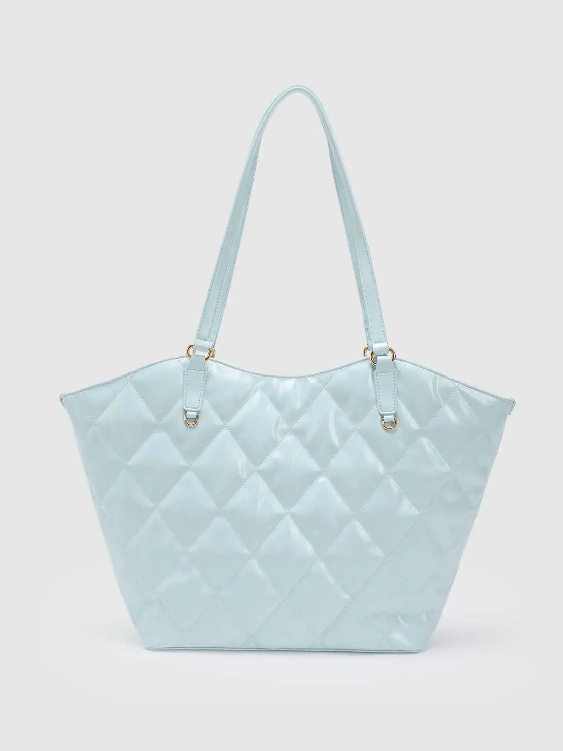 Diamond Quilted Large Capacity Shoulder Tote Bag