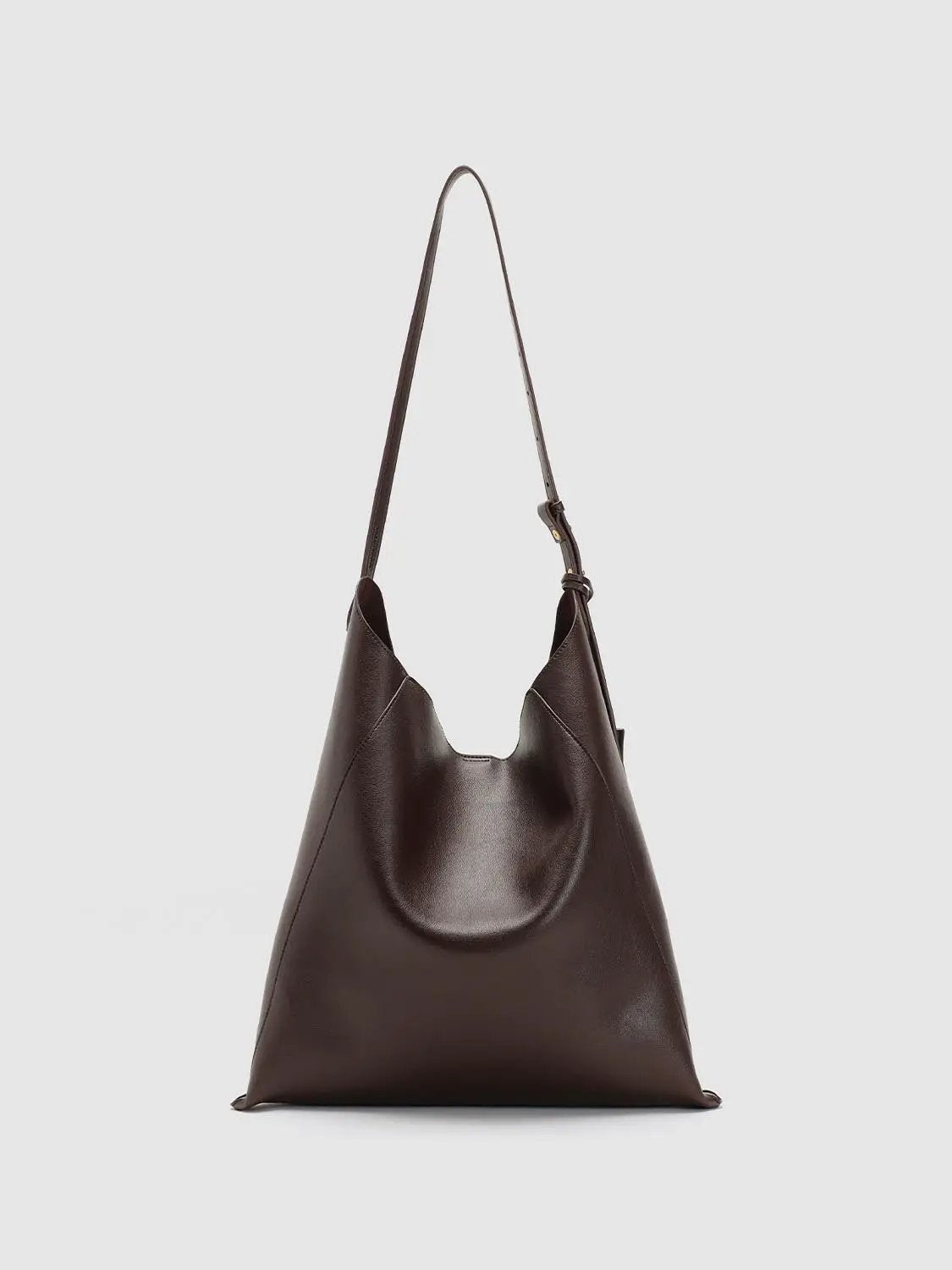 Asymmetric Panelled Structured Shoulder Bag