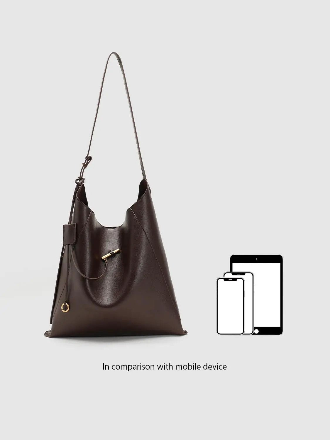 Asymmetric Panelled Structured Shoulder Bag