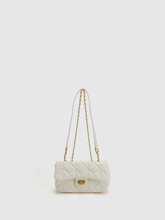 Quilted Chain Shoulder Satchel Bag