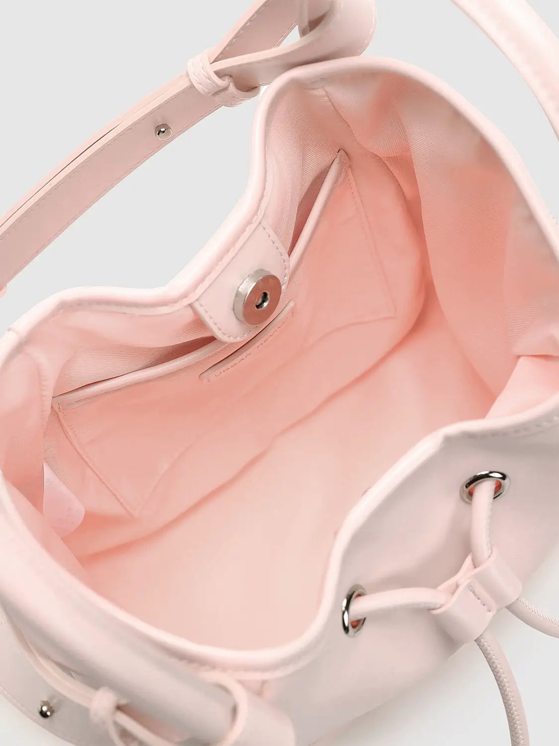 Drawstring Shoulder Carry Casual Bucket Handbag