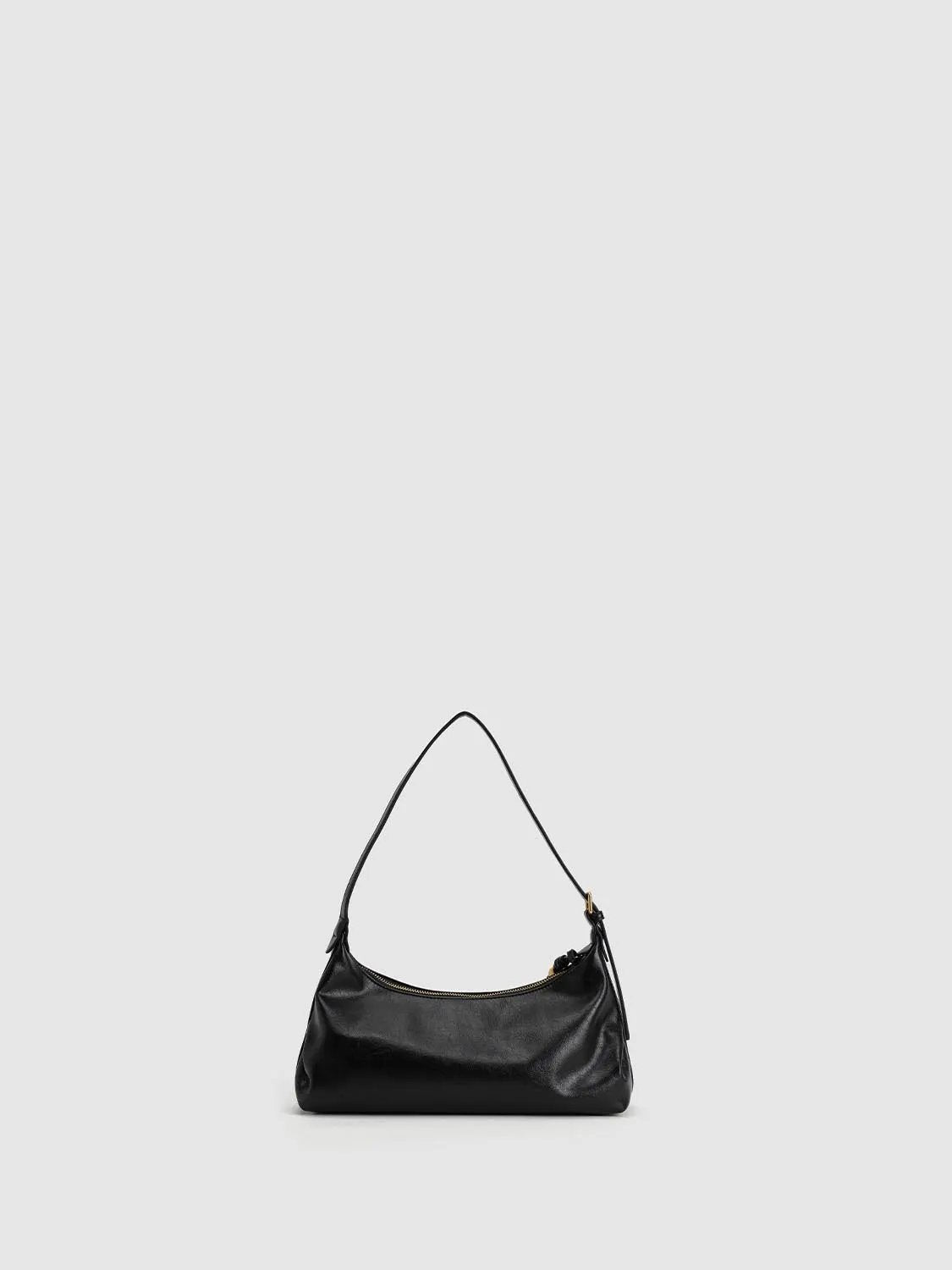 White Artificial Leather Hobo Bag