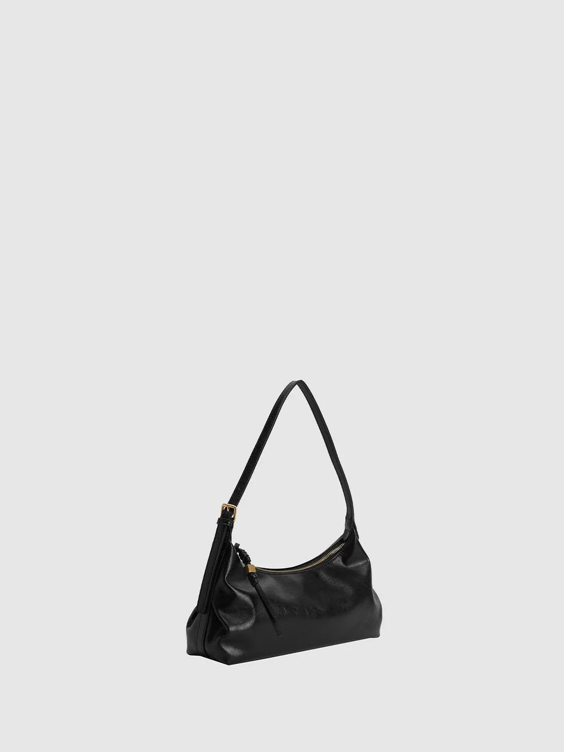 White Artificial Leather Hobo Bag
