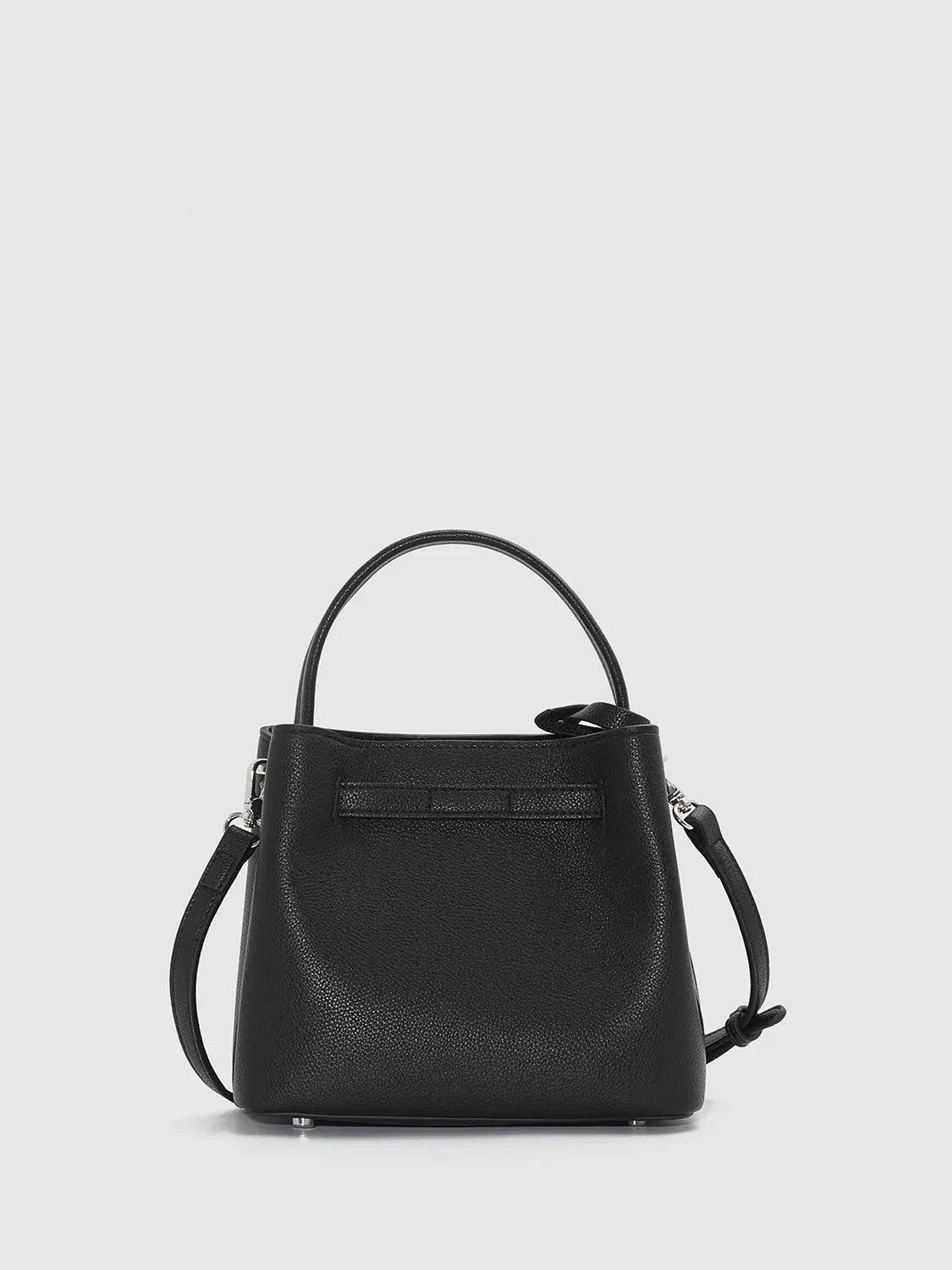 Pebbled Top Handle Crossbody Handbag