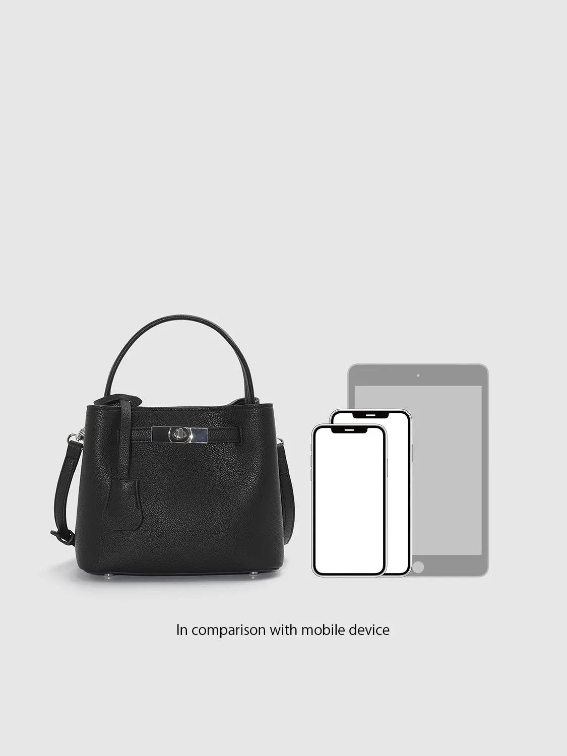Pebbled Top Handle Crossbody Handbag