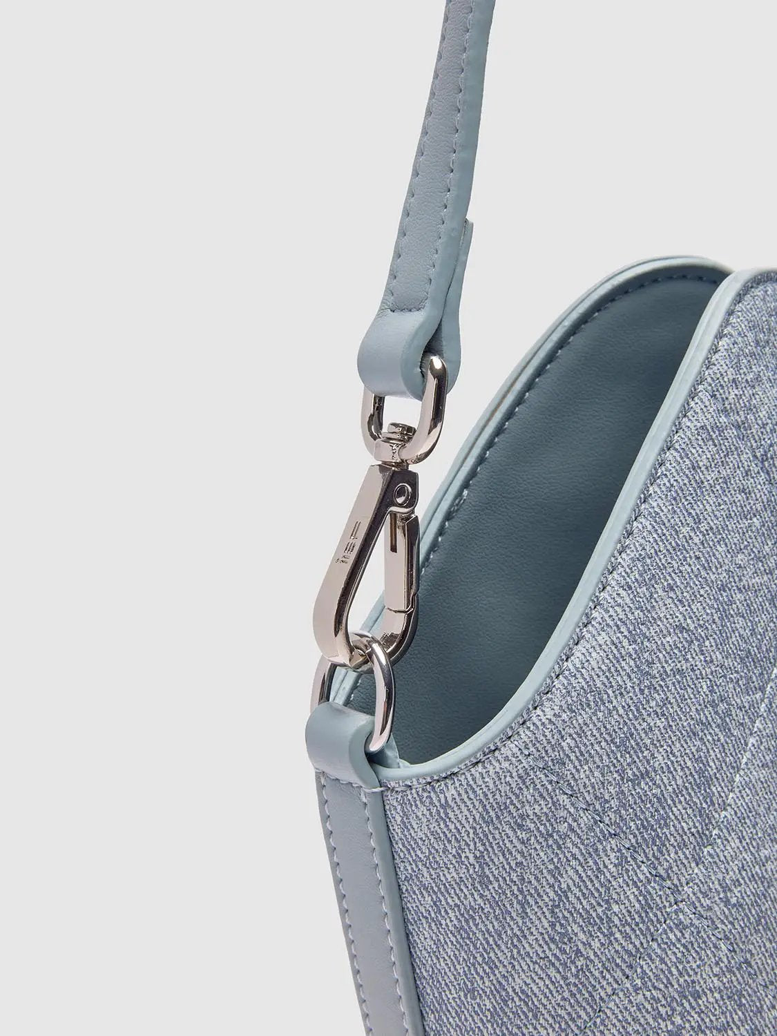 Curved Top Textured Shoulder Crossbody Bag
