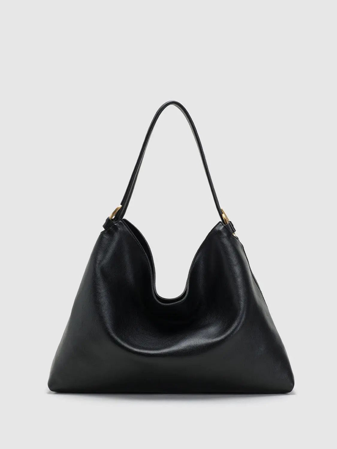 Slouchy Open Top Chain Shoulder Bag
