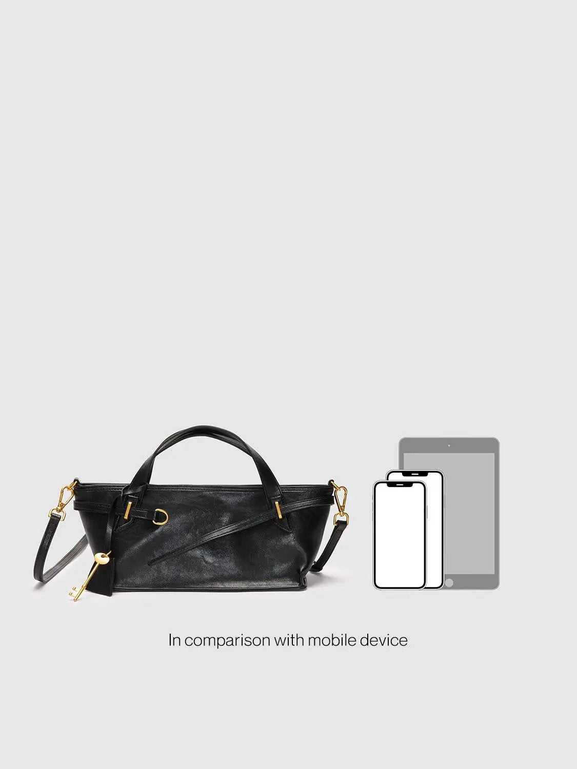 Top Handle Faux Leather Crossbody Bag