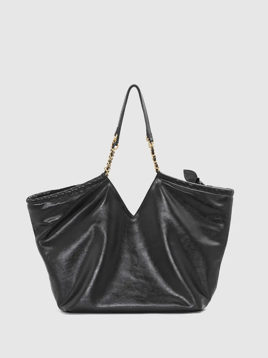 Chevron Pattern Chain Strap Shoulder Bag