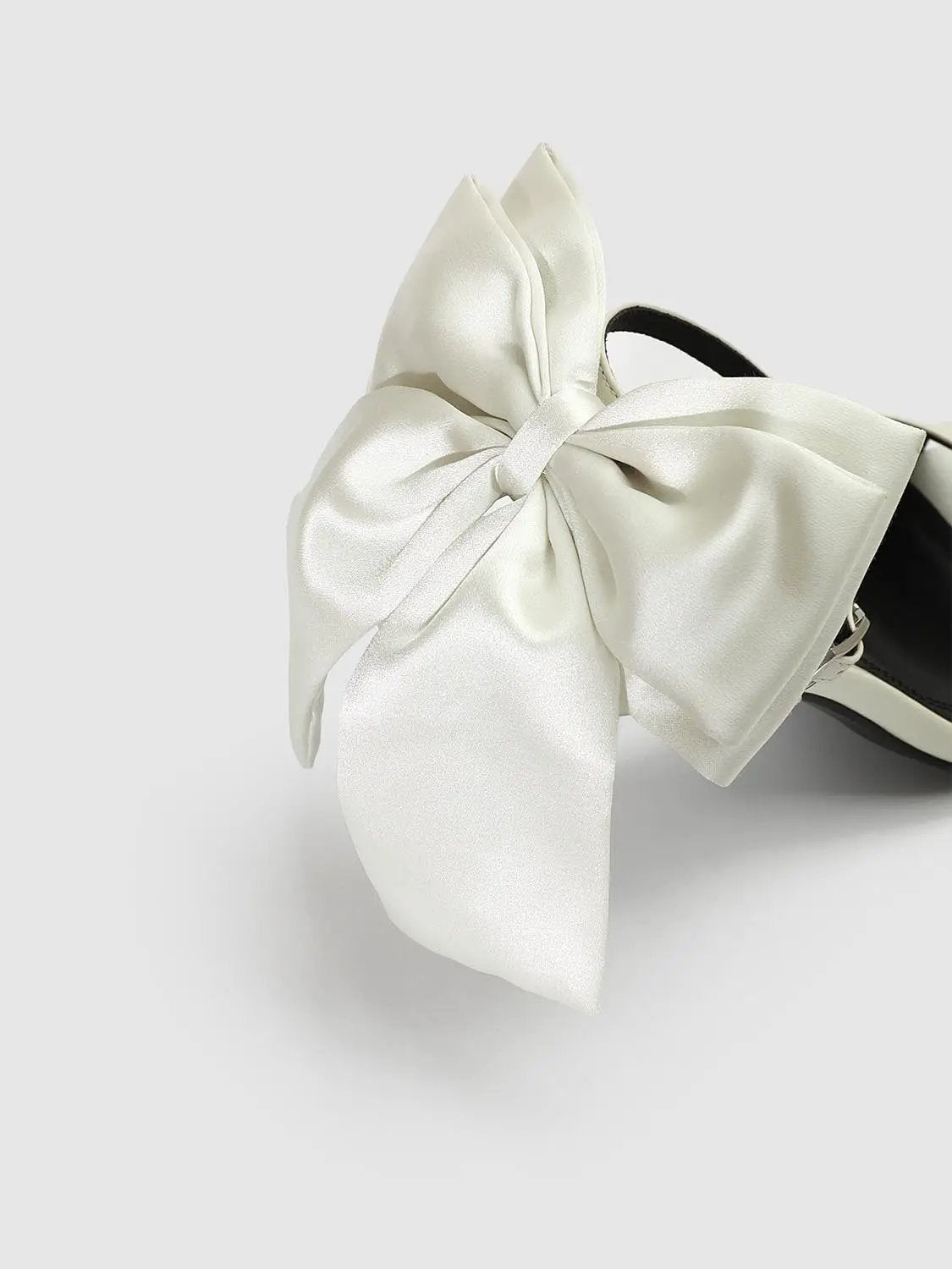 Pointed Toe Faux Leather Ankle Strap Bow High Heel Sandals