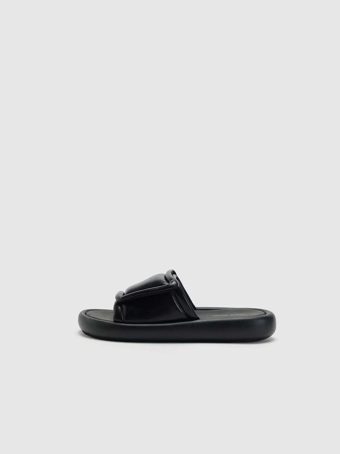 Two Wide Strap Cushioned Plush Insole Sandals