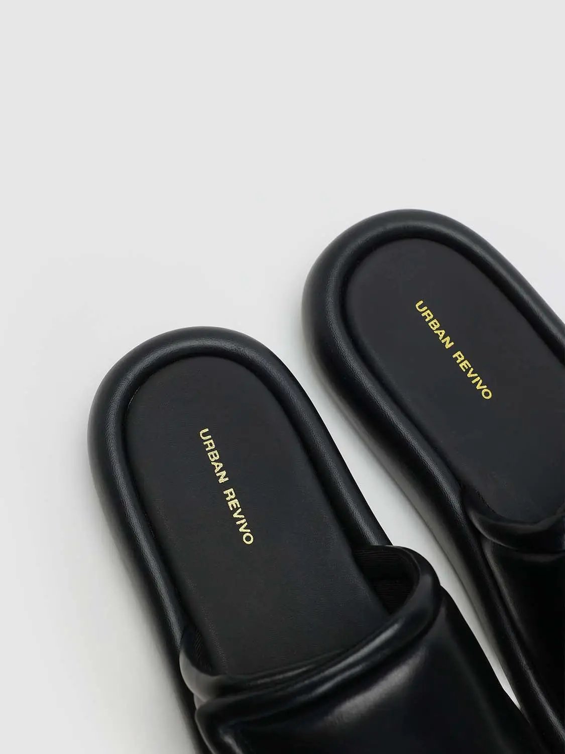 Two Wide Strap Cushioned Plush Insole Sandals