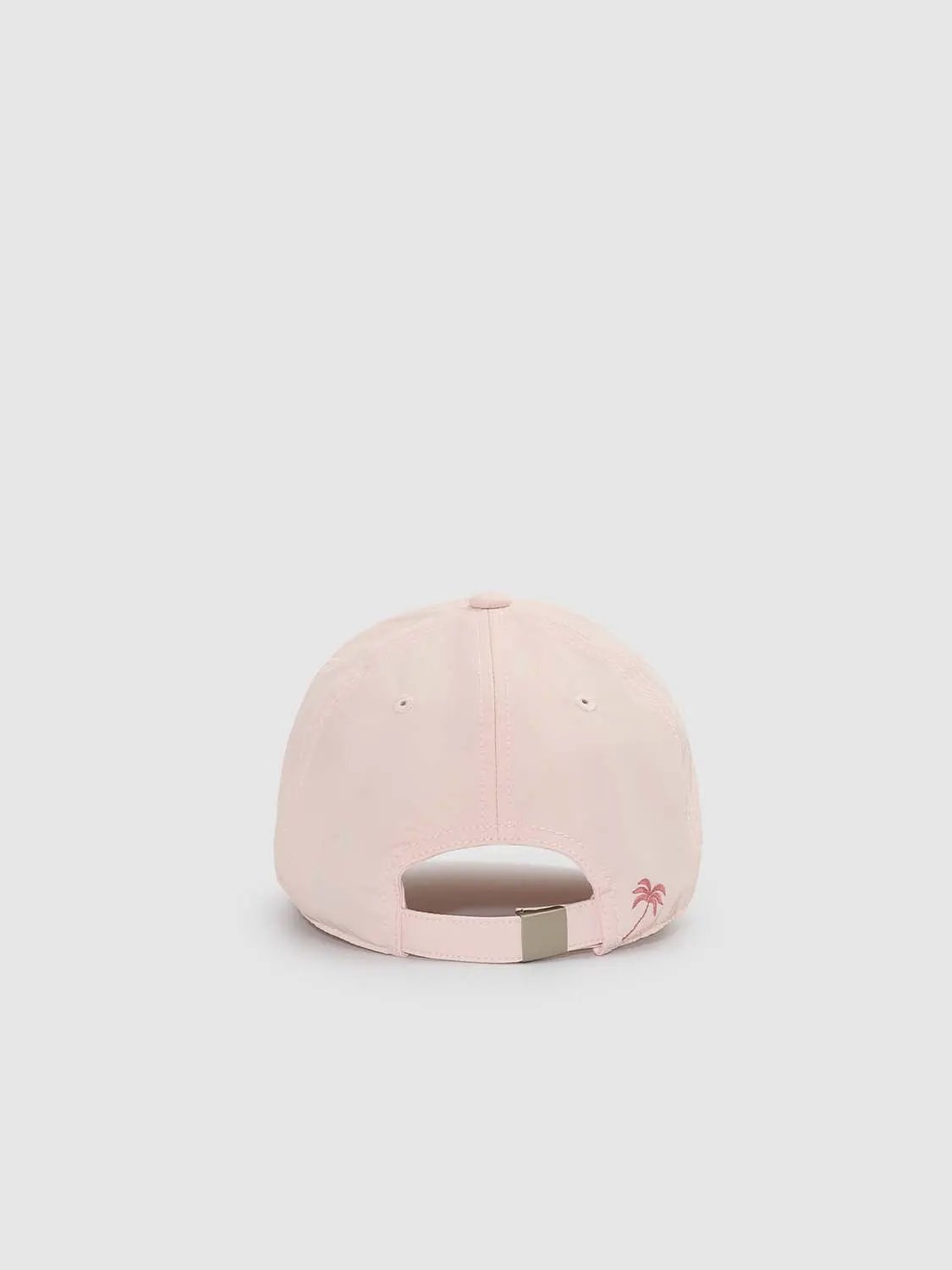 Pastel Pink Embroidered With Summer Text Cap