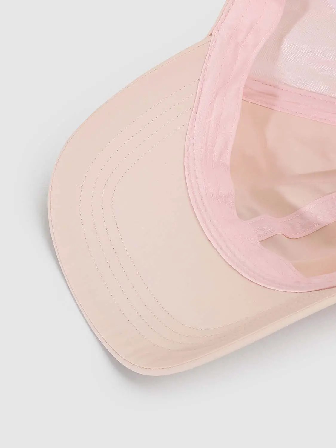 Pastel Pink Embroidered With Summer Text Cap