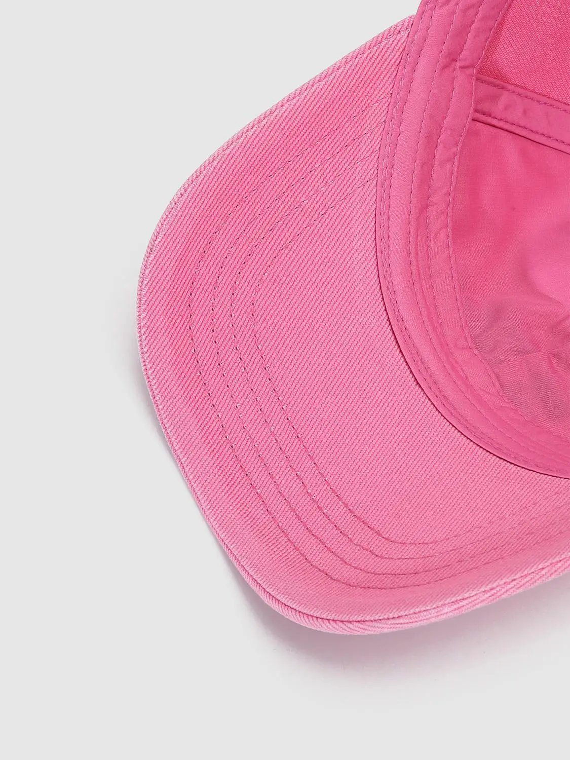Distressed Embroidered Text Cotton Baseball Cap