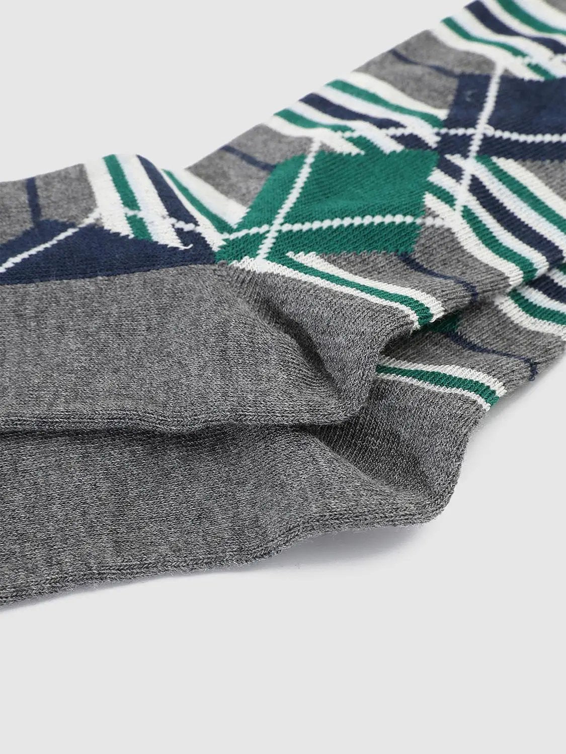Classic Argyle Pattern Cotton Blend Socks