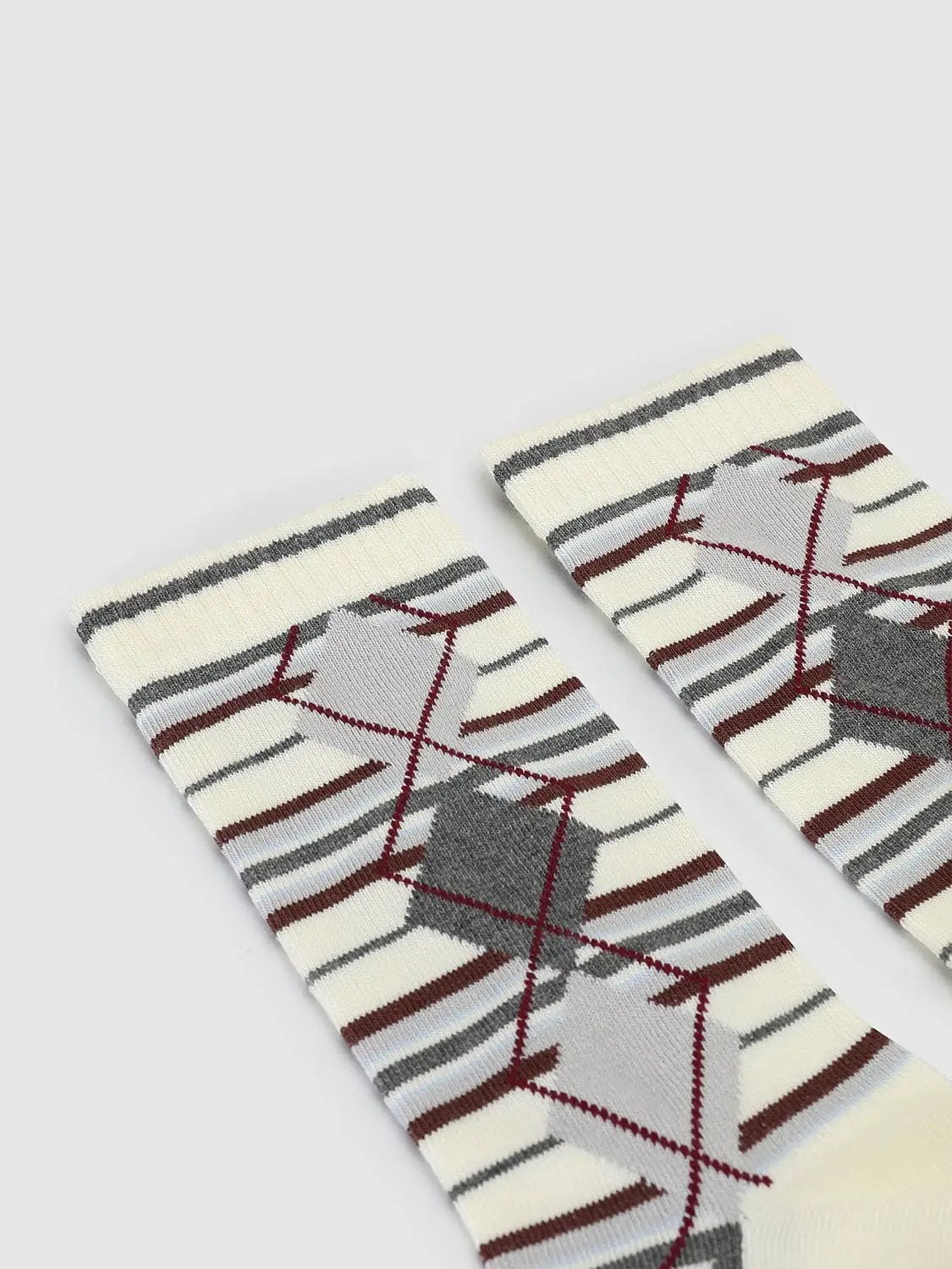 Classic Argyle Pattern Cotton Blend Socks