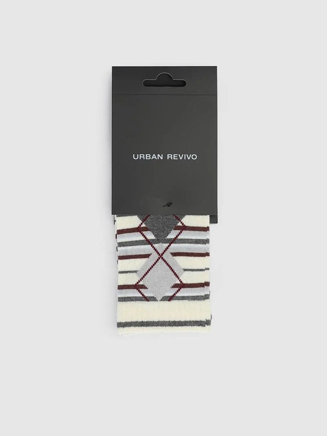 Classic Argyle Pattern Cotton Blend Socks