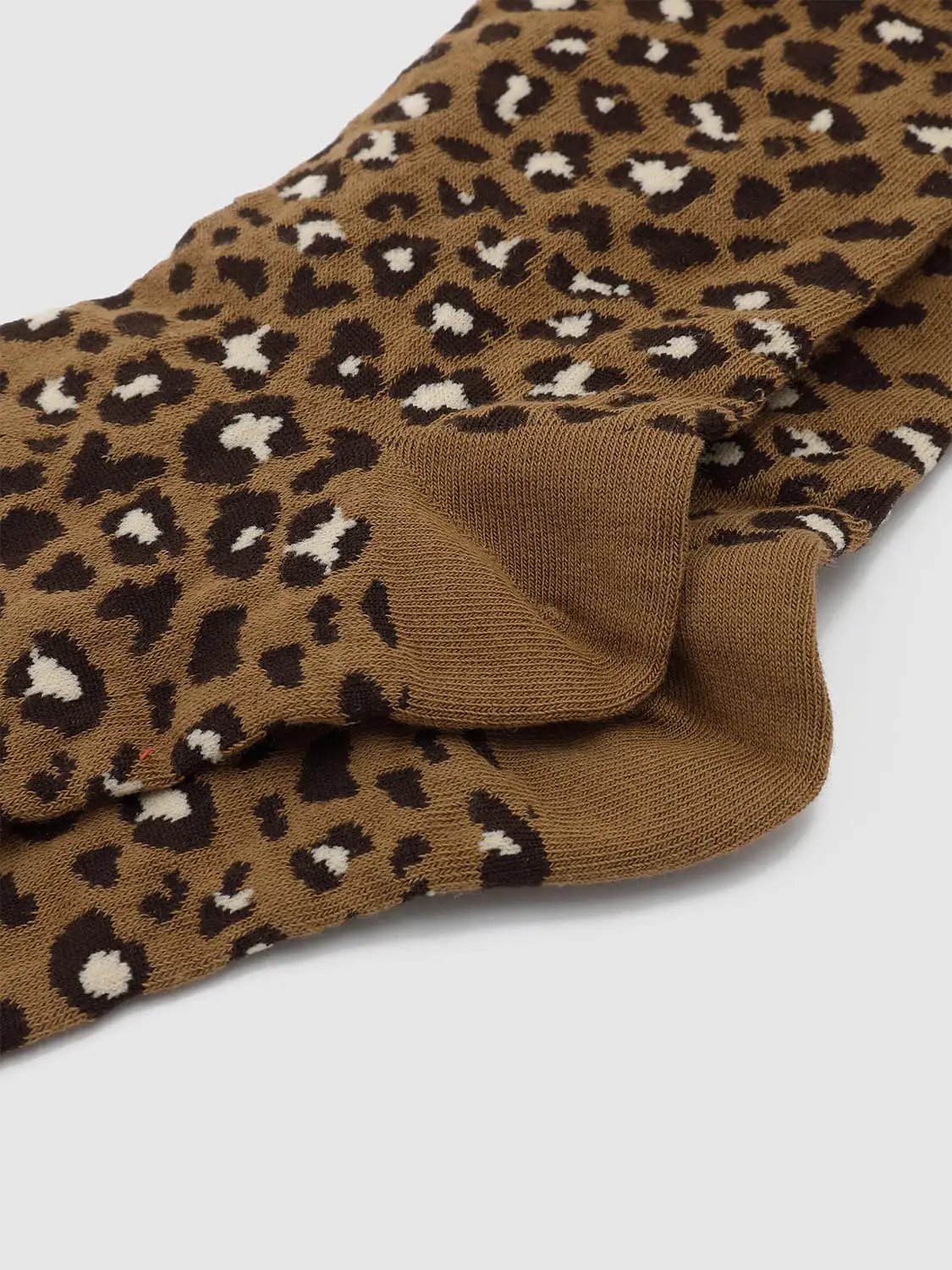Ribbed Animal Print Socks
