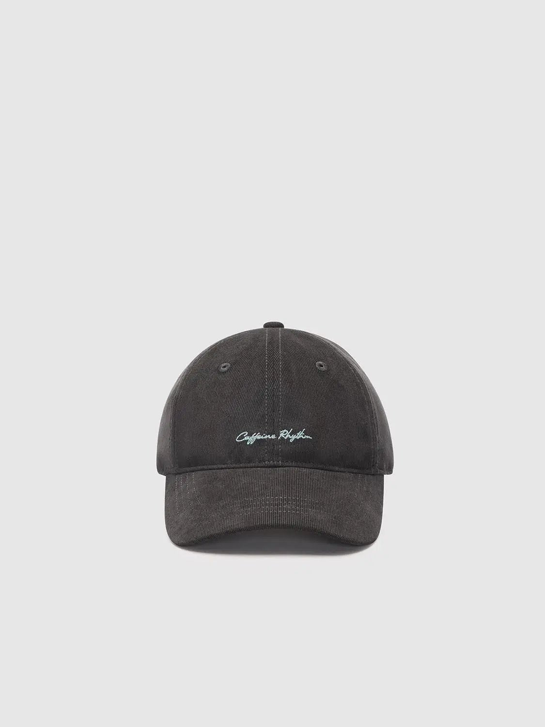 Charcoal Washed Embroidered Cotton Baseball Cap