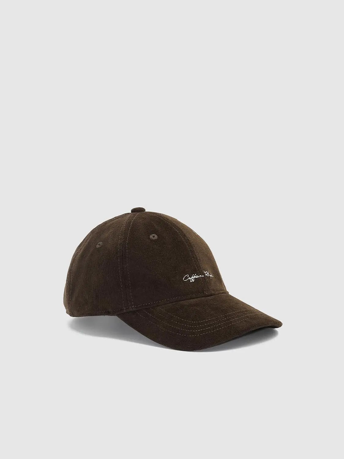 Charcoal Washed Embroidered Cotton Baseball Cap