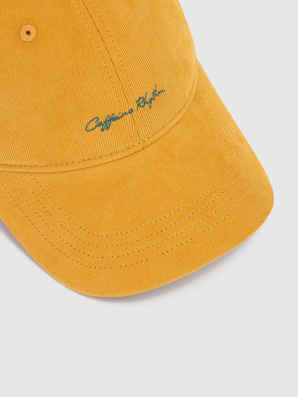 Charcoal Washed Embroidered Cotton Baseball Cap