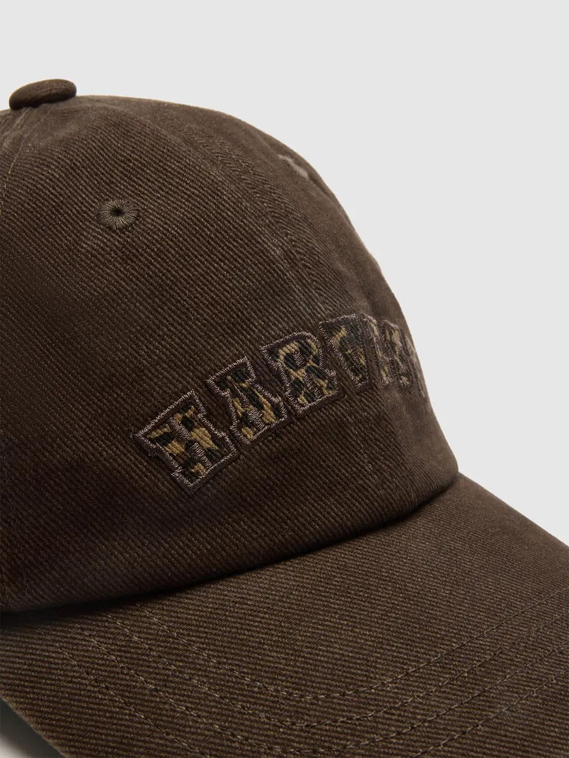 Textured Logo Patch Six-Panel Cotton Cap