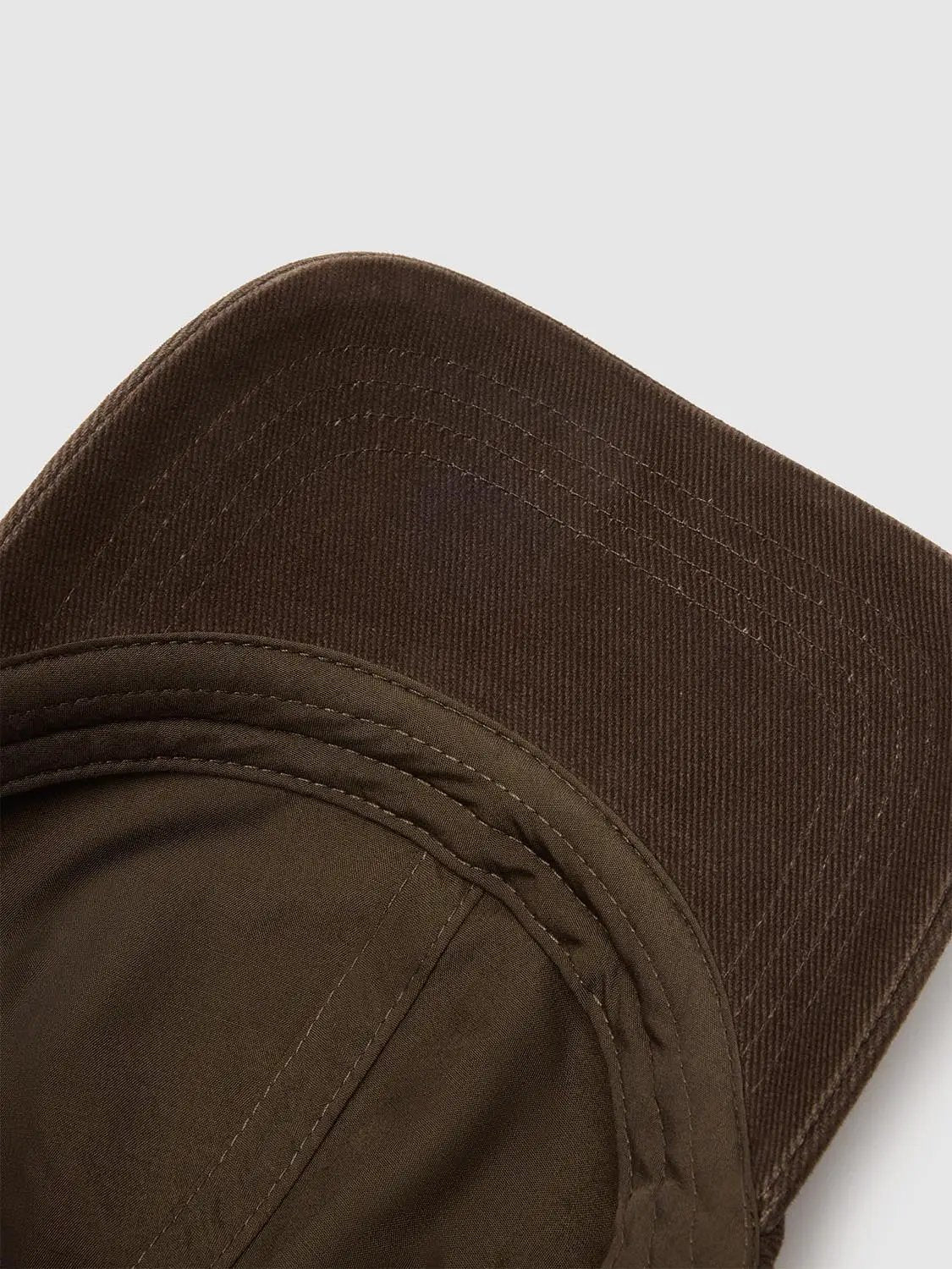Textured Logo Patch Six-Panel Cotton Cap