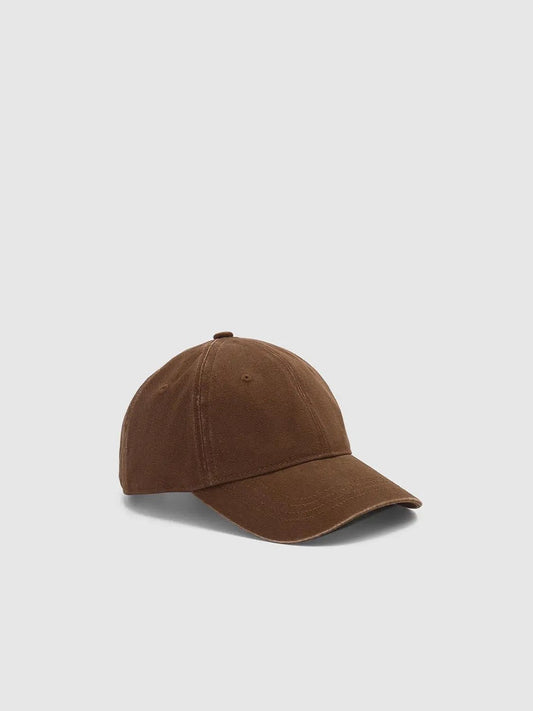 Cotton Solid Color Unstructured Curved Brim Baseball Cap