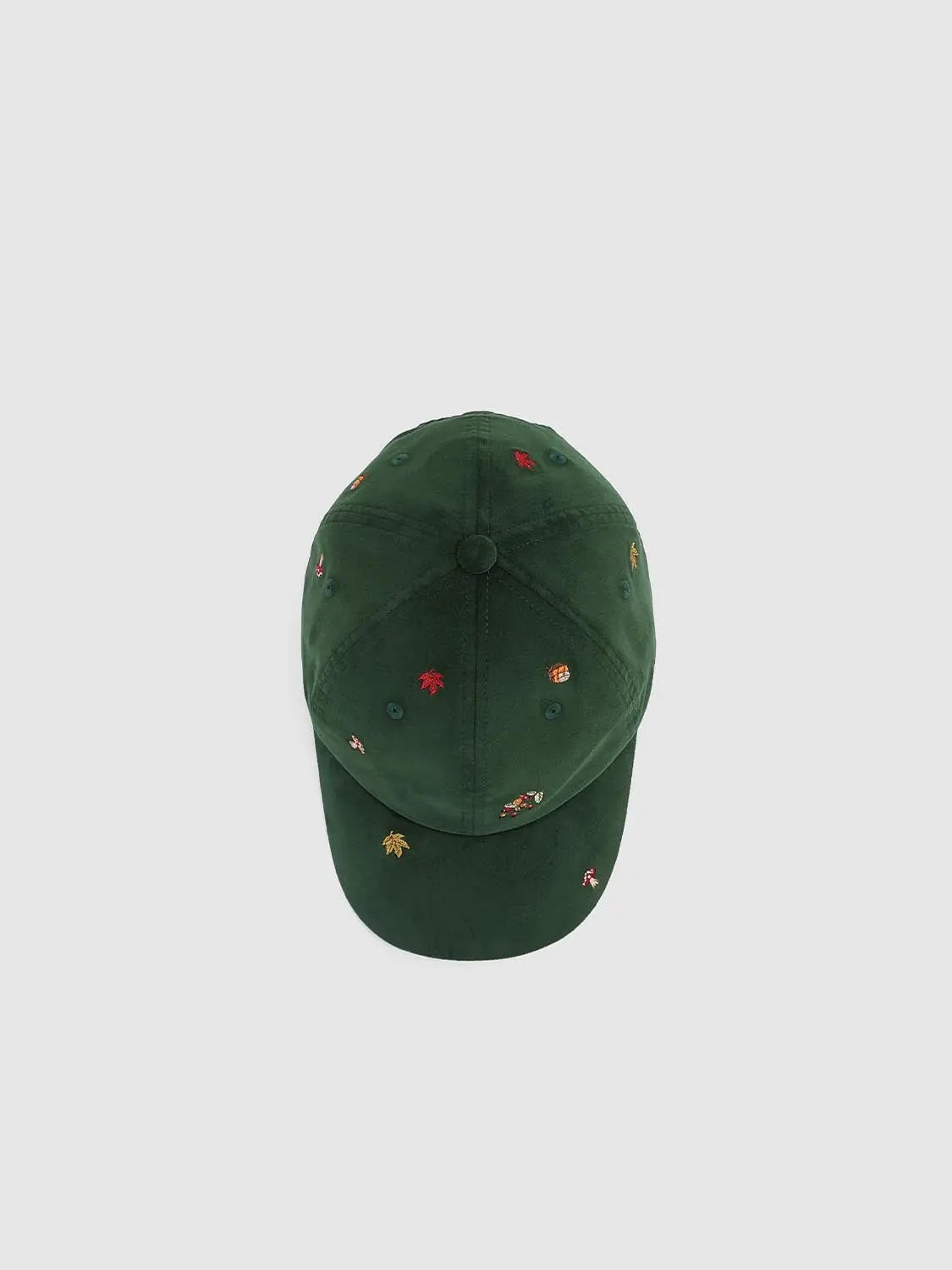Embroidered Mushroom Cotton Baseball Cap