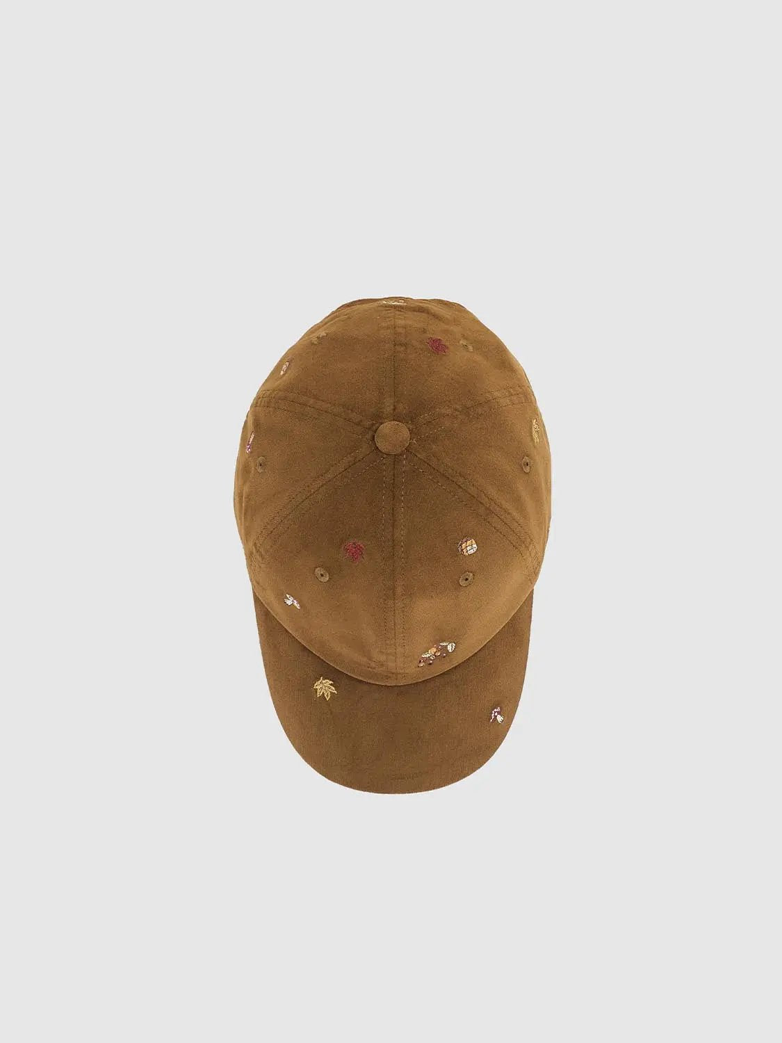 Embroidered Mushroom Cotton Baseball Cap
