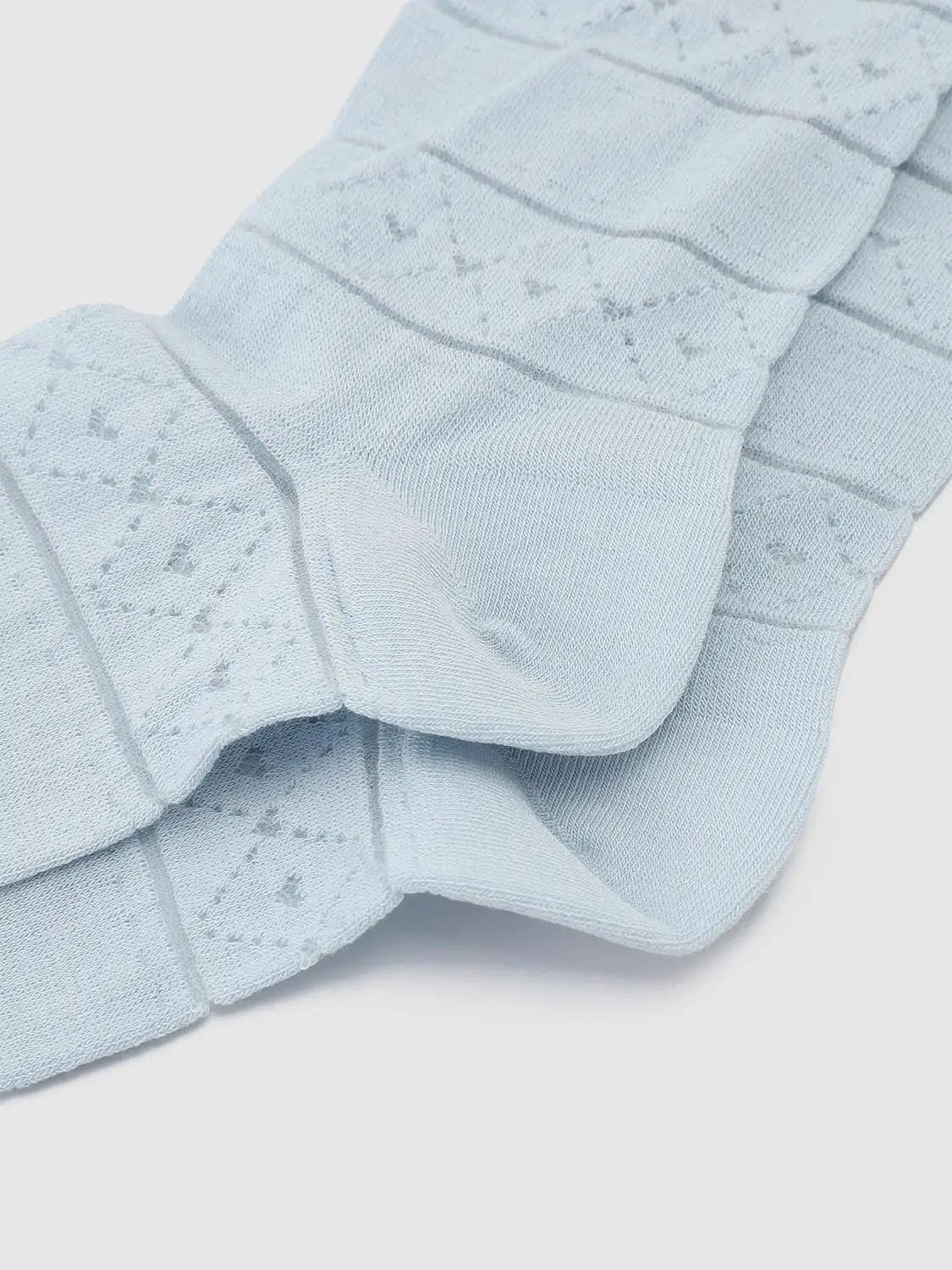 Bow Detail Textured Knit Socks