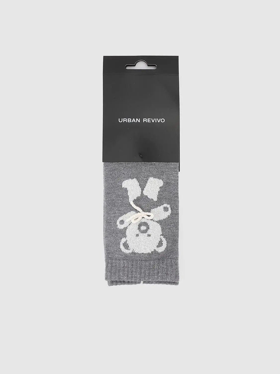 Teddy Bear Graphic Medium Thickness Socks