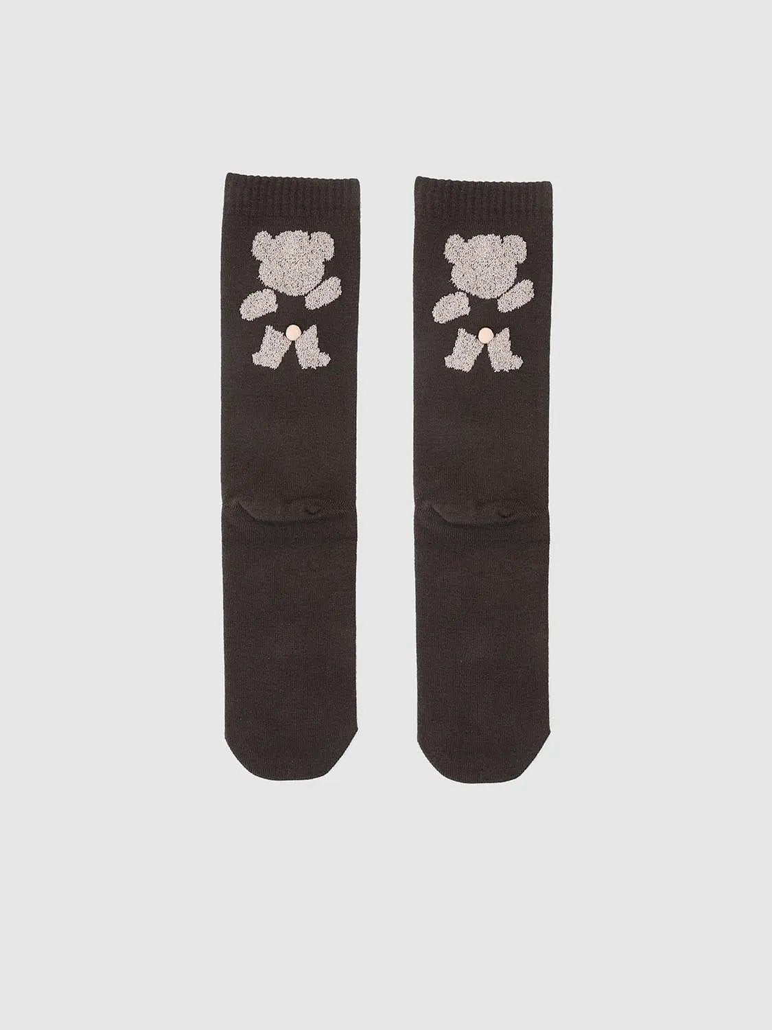 Teddy Bear Graphic Medium Thickness Socks