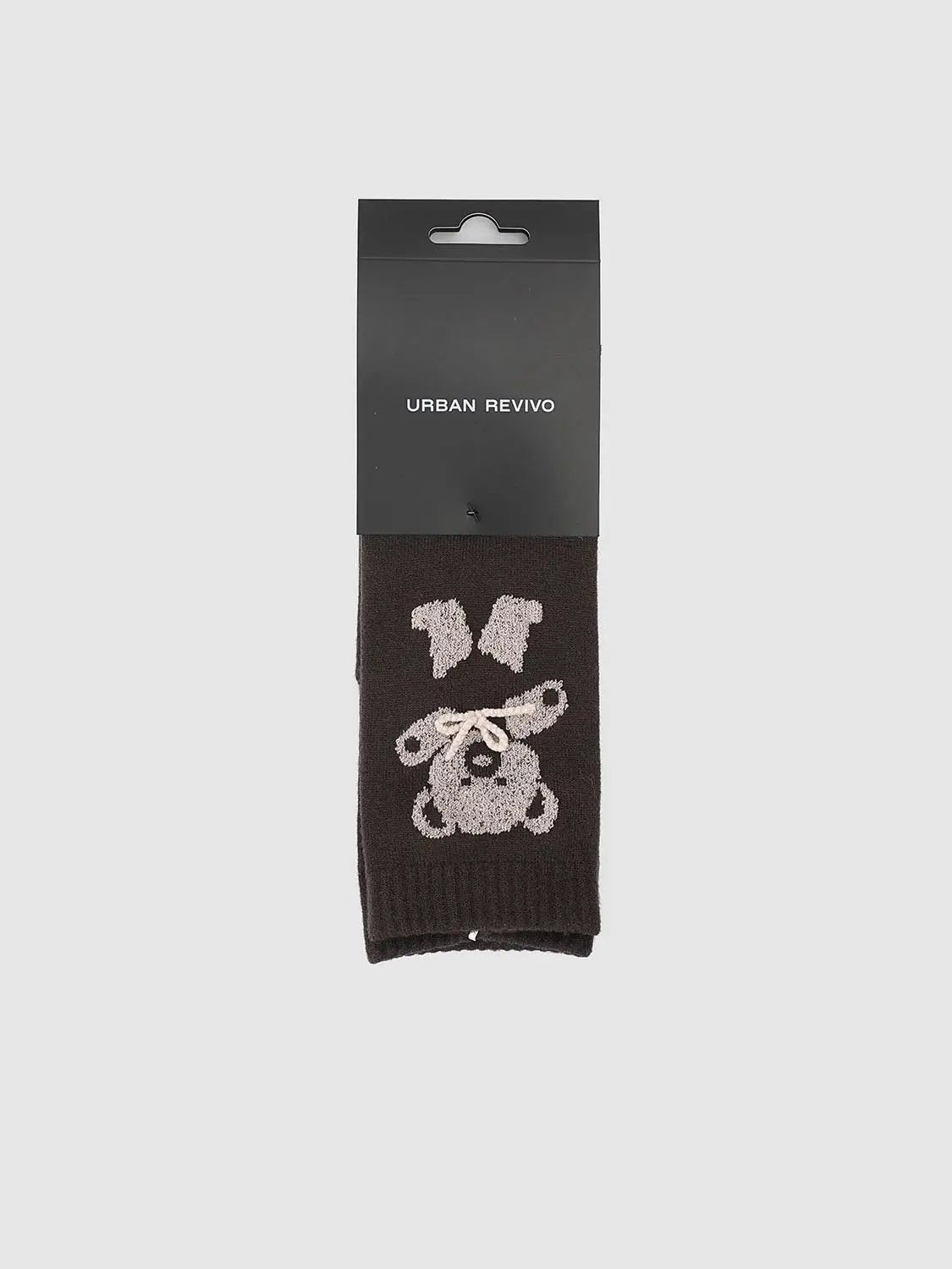 Teddy Bear Graphic Medium Thickness Socks