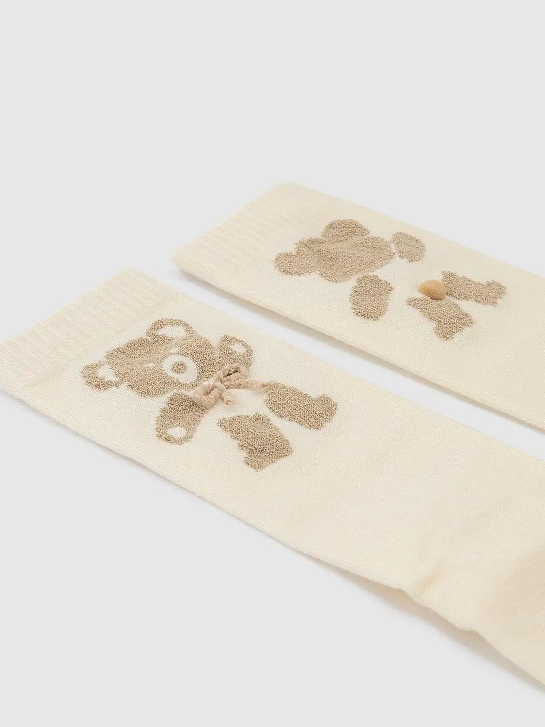 Teddy Bear Graphic Medium Thickness Socks