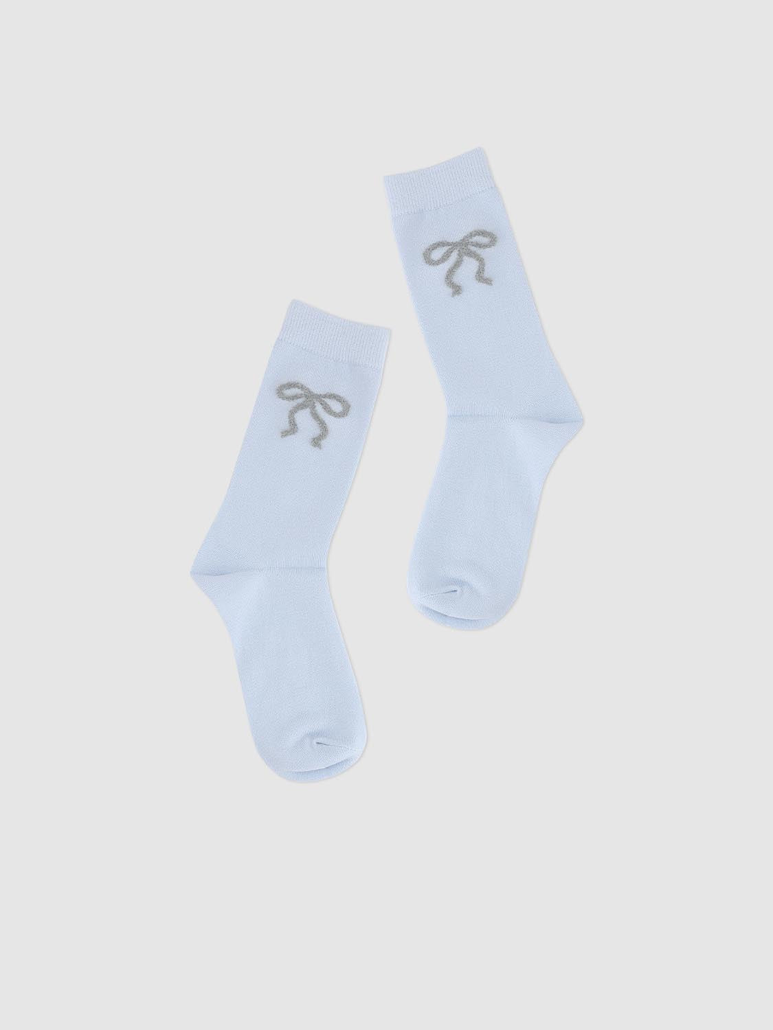 Bow Print Medium Thickness Socks