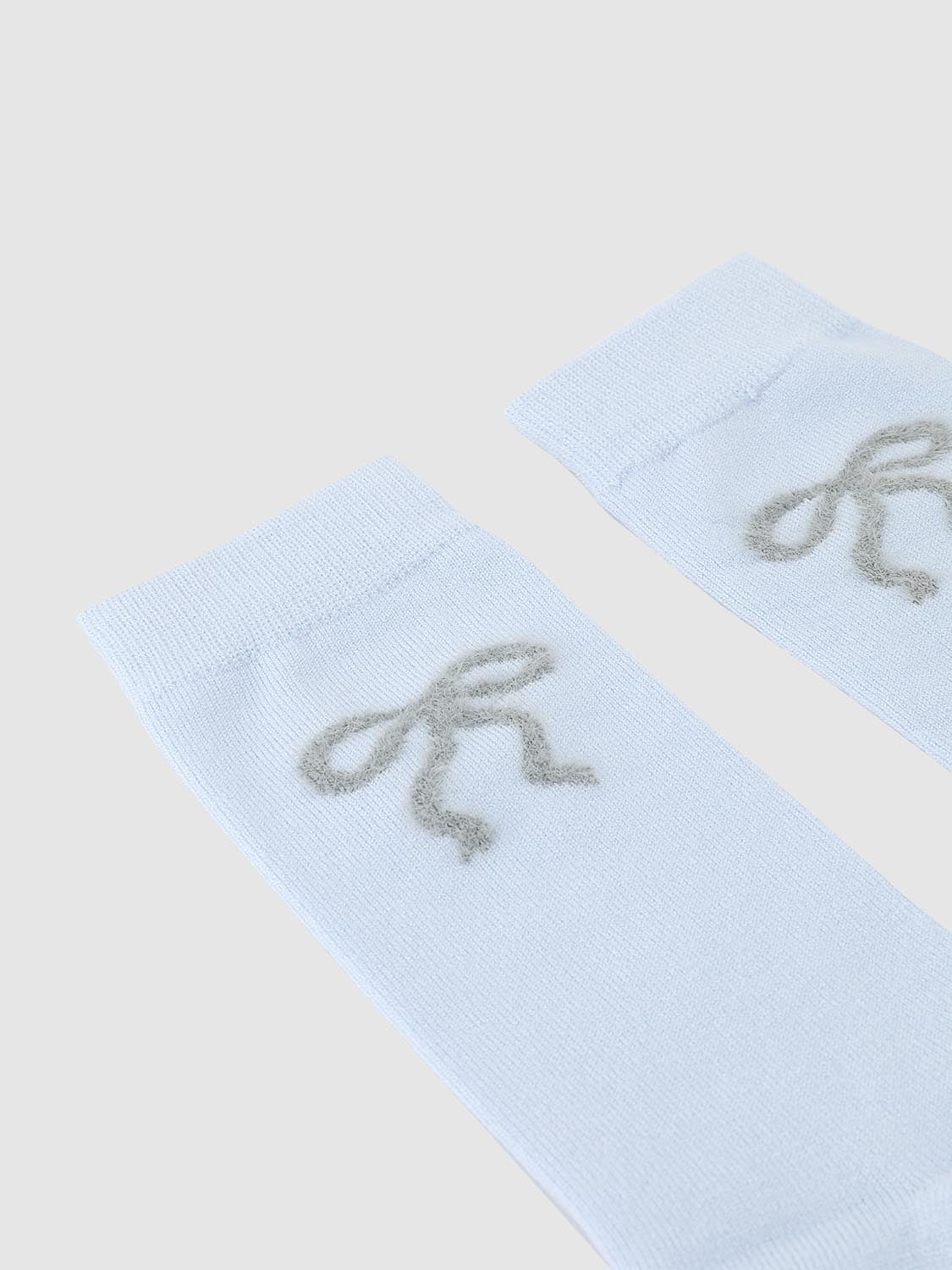 Bow Print Medium Thickness Socks