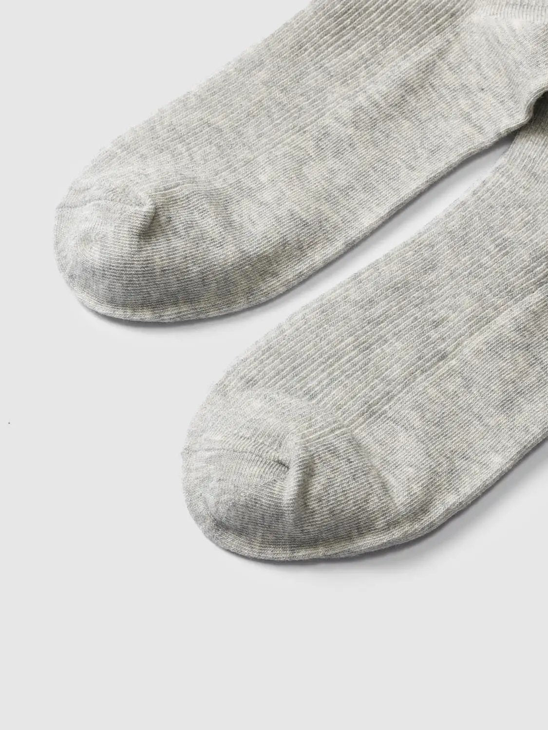 Ruffle Ribbon Tie Ribbed Cotton Blend Socks