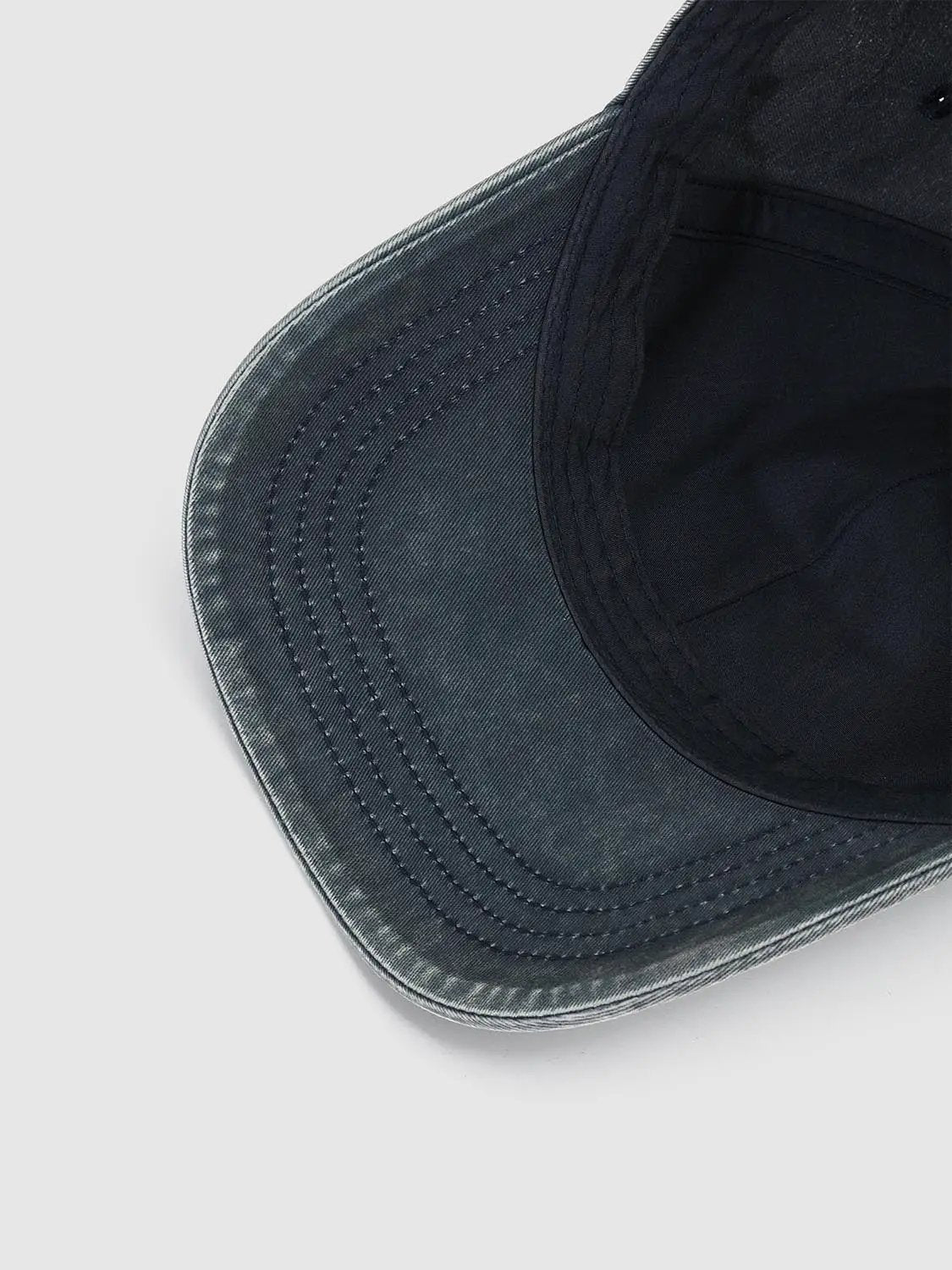 Washed Text Embroidered Cotton Baseball Cap