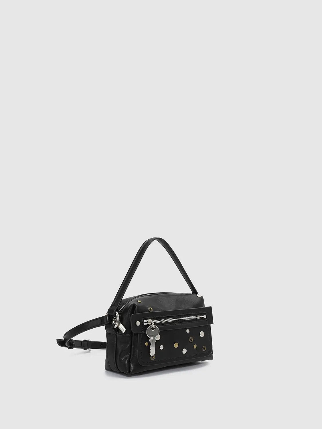 Top Handle And Crossbody Studded Mini Bag
