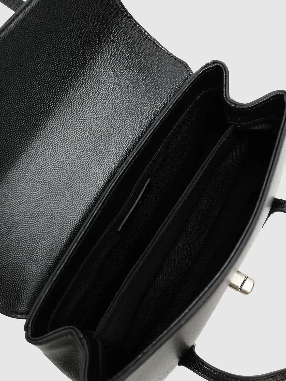 Faux Leather Minimalist Structured Shoulder Bag