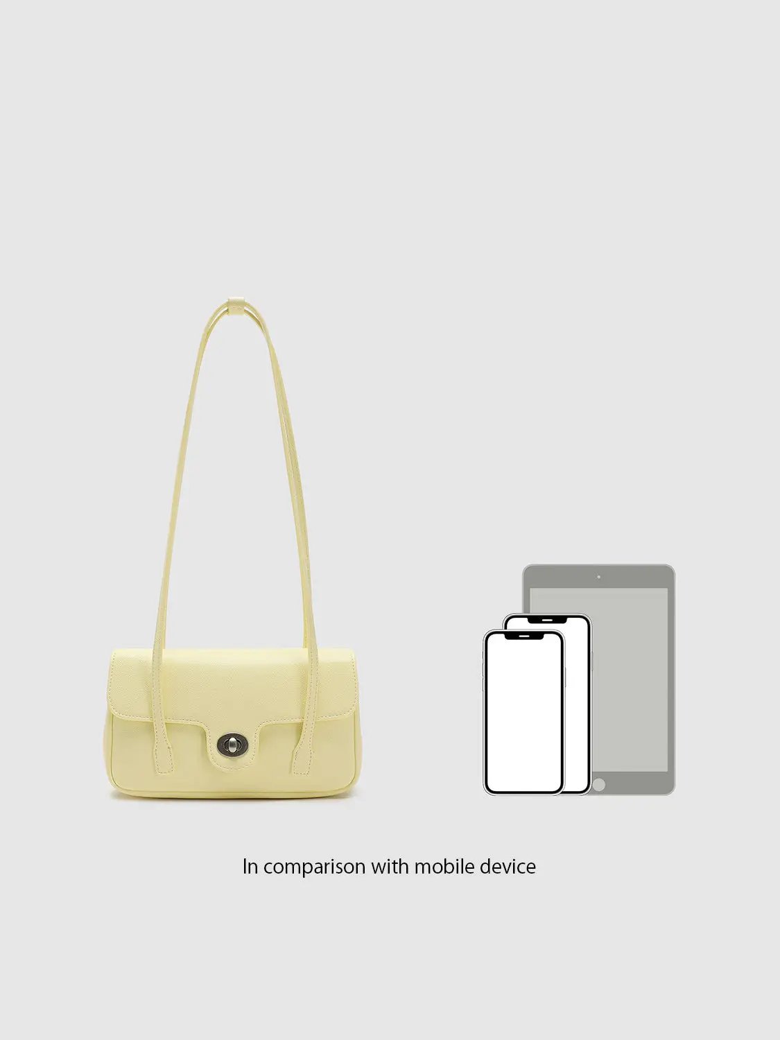 Faux Leather Minimalist Structured Shoulder Bag