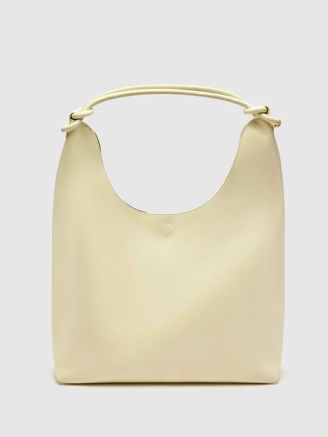 Minimalist Oversize Hobo Knot Handle Shoulder Bag