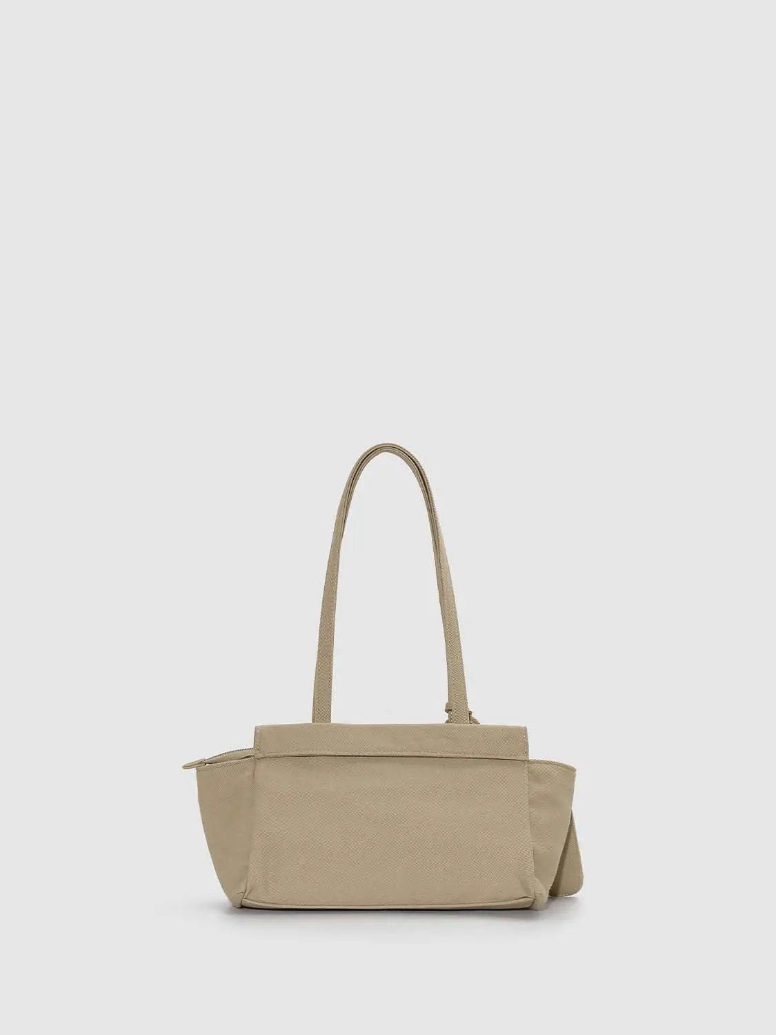 Grommet Detail Large Front Pocket Shoulder Bag