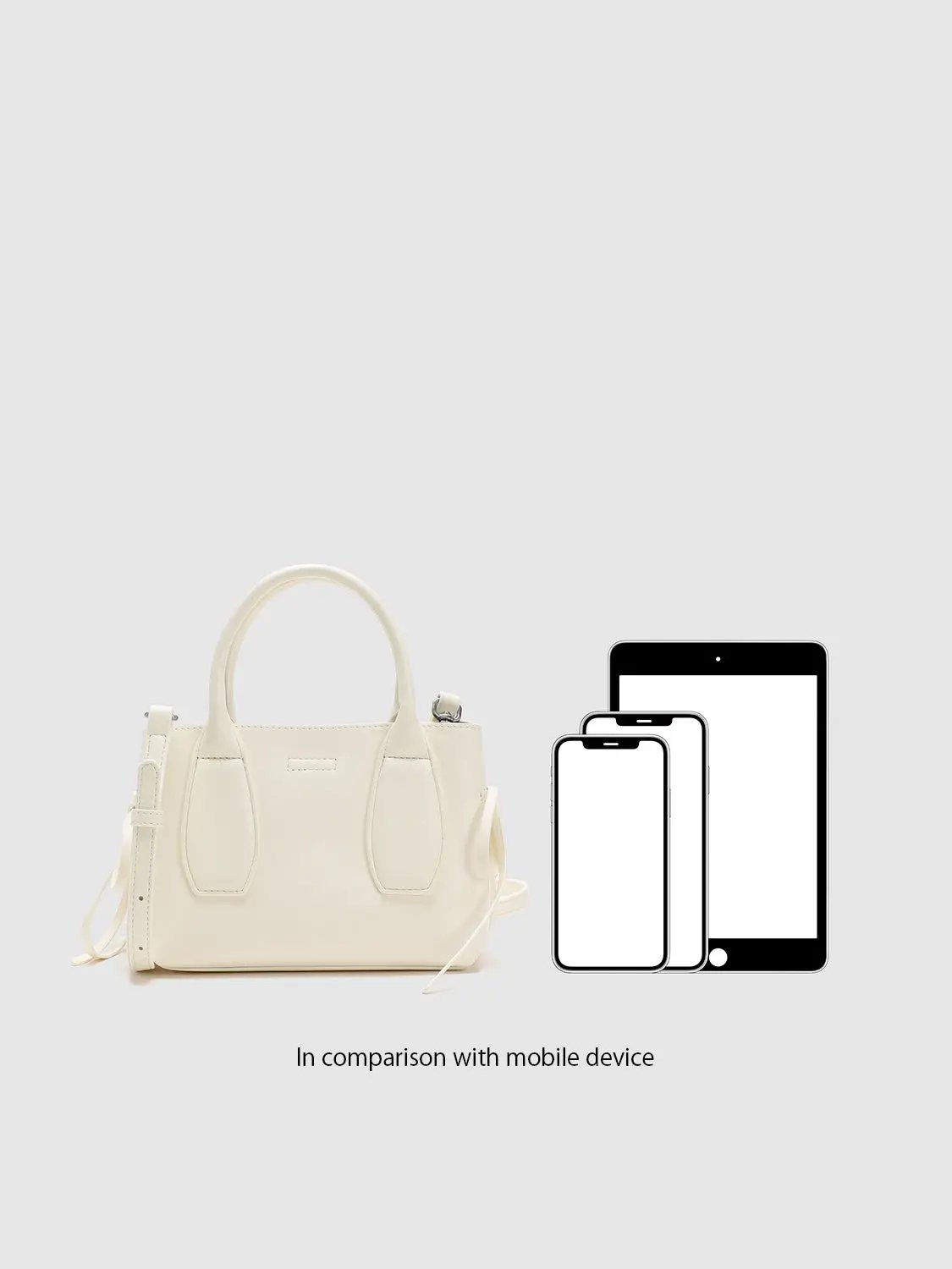 Faux Leather Structured Top Handle Shoulder Bag