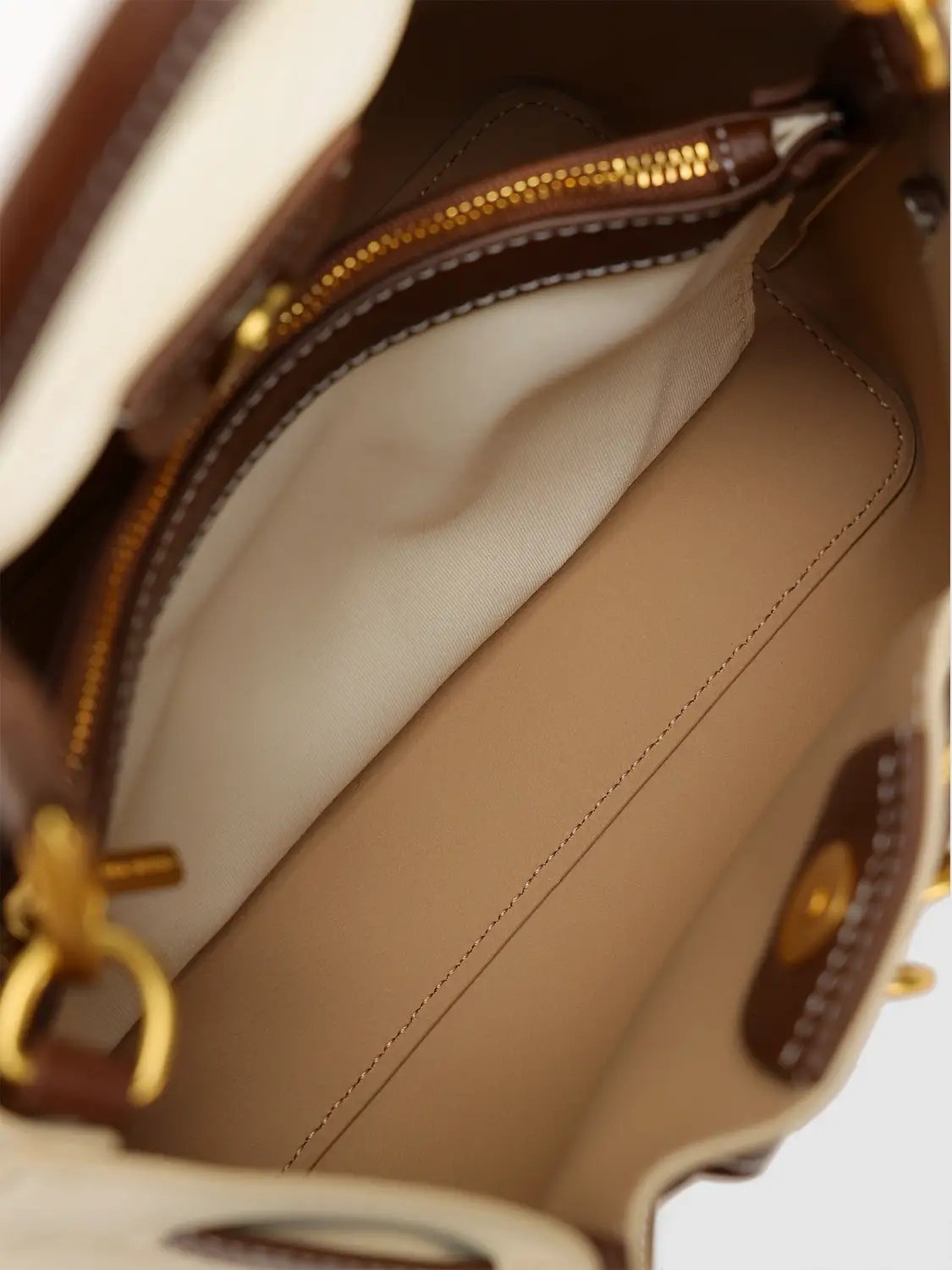 Faux Leather Gold Hardware Belted Accent Satchel Bag